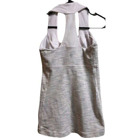 Lululemon Women's Scoop Neck Tank Top Pink Mist Space Dye - Size 4/Small - Picture 4 of 5